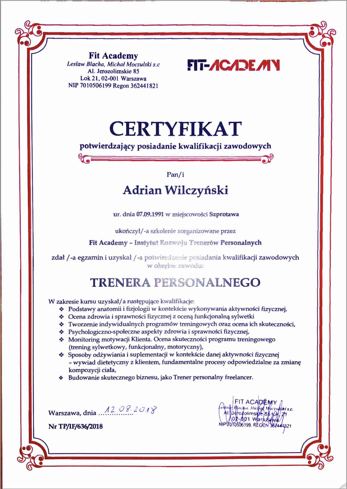 Trener Personalny