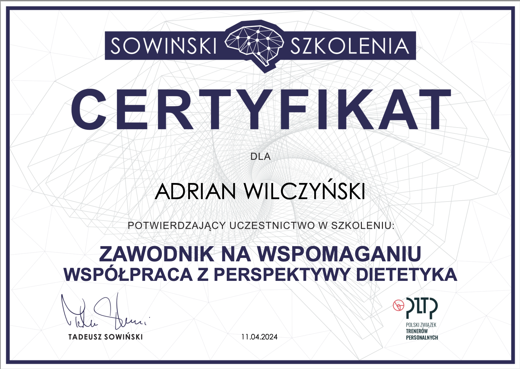 Zawodnik na wspomaganiu